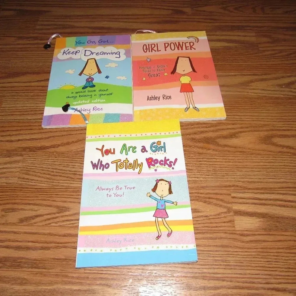 Ashley Rice Set 3 books for GIRLS~ Self-Esteem